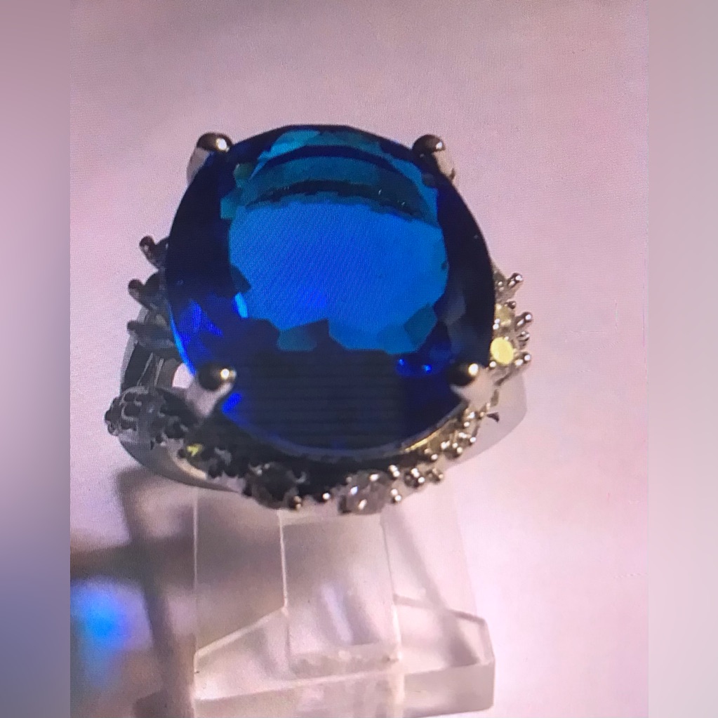 London Blue Topaz 925 Sterling Silver Ring 128$
